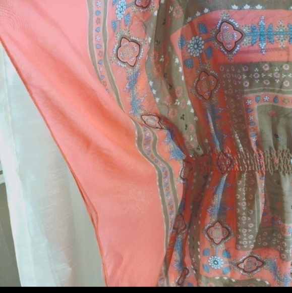 Vintage Dots Sheer Short Kaftan - Picture 4 of 7